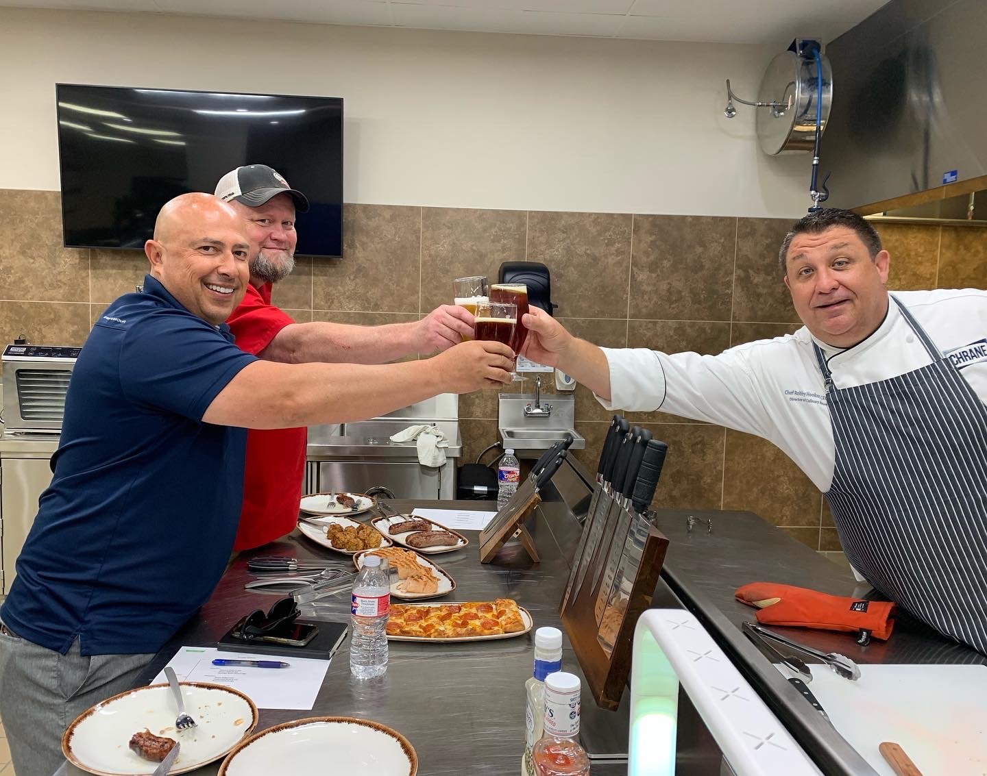 cheers in the test kitchen